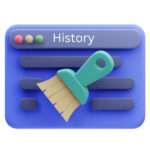 Clearing your historys data and cache to improve data speed