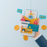 scam graphic phone held